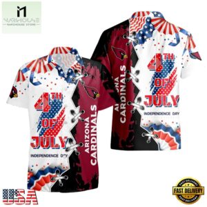 NFL Arizona Cardinals Happy Independence Day Hawaiian Shirt