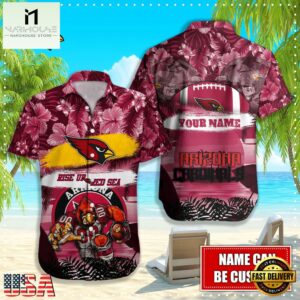 NFL Arizona Cardinals Mascot Football Hawaiian Shirt