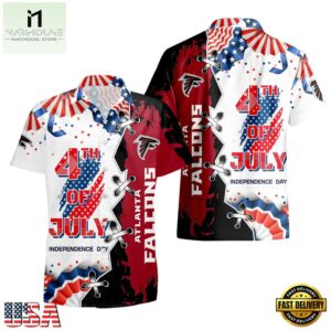 NFL Atlanta Falcons Happy Independence Day Hawaiian Shirt