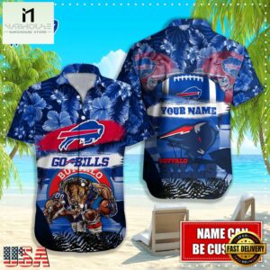 NFL Buffalo Bills Mascot Football Hawaiian Shirt