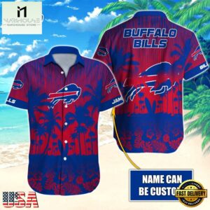 NFL Buffalo Bills Vintage Style Custom Name Hawaiian Shirt