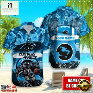 NFL Carolina Panthers Mascot Football Hawaiian Shirt