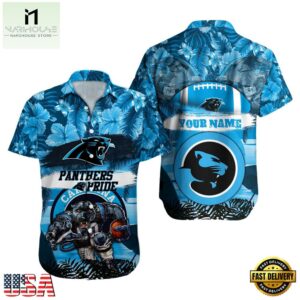 NFL Carolina Panthers Mascot Football Hawaiian Shirt