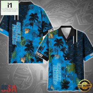 NFL Carolina Panthers Tropical Style Custom Hawaiian Shirt