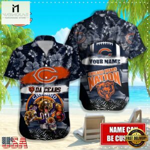 NFL Chicago Bears Mascot Football Hawaiian Shirt
