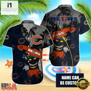 NFL Chicago Bears Retro Custom Name Hawaiian Shirts