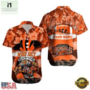 NFL Cincinnati Bengals Mascot Football Hawaiian Shirt