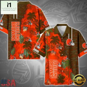 NFL Cleveland Browns Tropical Style Custom Hawaiian Shirt