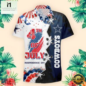 NFL Dallas Cowboys Happy Independence Day Hawaiian Shirt
