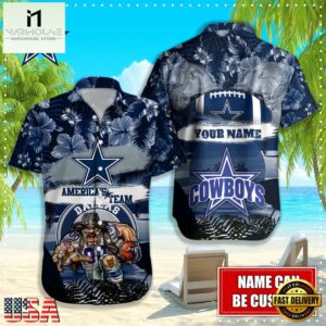 NFL Dallas Cowboys Mascot Football Hawaiian Shirt