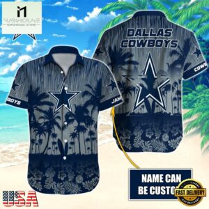 NFL Dallas Cowboys Vintage Style Custom Name Hawaiian Shirt