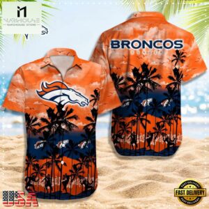 NFL Denver Broncos Logo Team Vintage Hawaiian Shirt