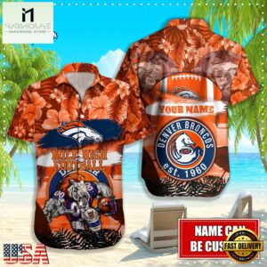 NFL Denver Broncos Mascot Football Hawaiian Shirt