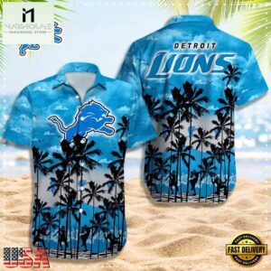NFL Detroit Lions Logo Team Vintage Hawaiian Shirt
