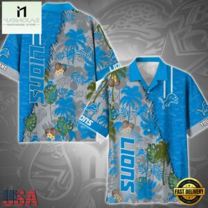 NFL Detroit Lions Tropical Style Custom Hawaiian Shirt