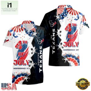 NFL Houston Texans Happy Independence Day Hawaiian Shirt