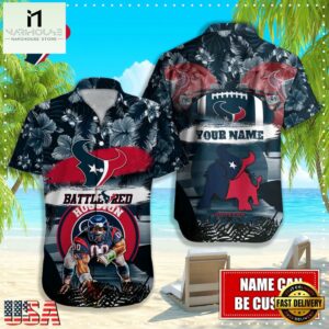NFL Houston Texans Mascot Football Hawaiian Shirt