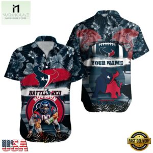 NFL Houston Texans Mascot Football Hawaiian Shirt