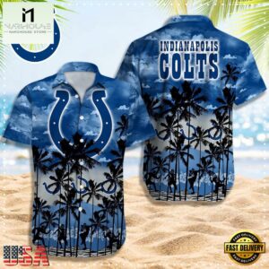 NFL Indianapolis Colts Logo Team Vintage Hawaiian Shirt