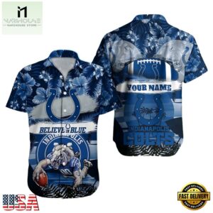 NFL Indianapolis Colts Mascot Football Hawaiian Shirt