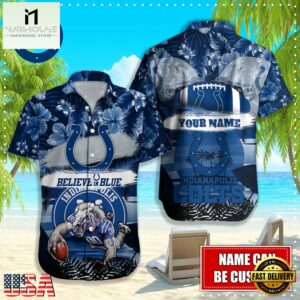 NFL Indianapolis Colts Mascot Football Hawaiian Shirt
