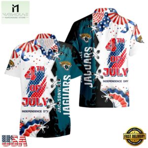 NFL Jacksonville Jaguars Happy Independence Day Hawaiian Shirt