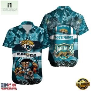 NFL Jacksonville Jaguars Mascot Football Hawaiian Shirt