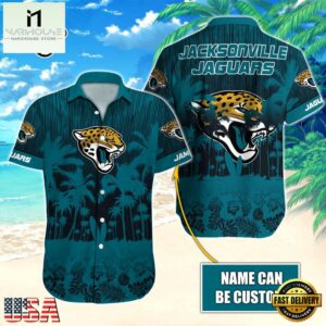 NFL Jacksonville Jaguars Vintage Style Custom Name Hawaiian Shirt