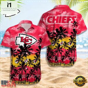 NFL Kansas City Chiefs Logo Team Vintage Hawaiian Shirt