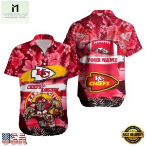 NFL Kansas City Chiefs Mascot Football Hawaiian Shirt