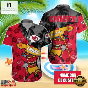 NFL Kansas City Chiefs Retro Custom Name Hawaiian Shirts