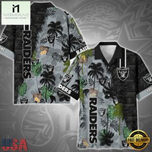 NFL Las Vegas Raiders Tropical Style Custom Hawaiian Shirt