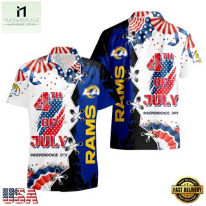 NFL Los Angeles Rams Happy Independence Day Hawaiian Shirt
