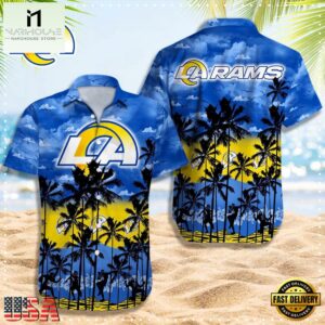 NFL Los Angeles Rams Logo Team Vintage Hawaiian Shirt