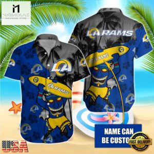 NFL Los Angeles Rams Retro Custom Name Hawaiian Shirts