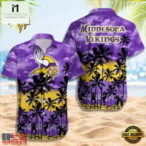 NFL Minnesota Vikings Logo Team Vintage Hawaiian Shirt