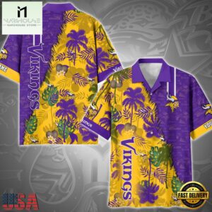 NFL Minnesota Vikings Tropical Style Custom Hawaiian Shirt