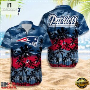 NFL New England Patriots Logo Team Vintage Hawaiian Shirt