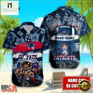 NFL New England Patriots Mascot Football Hawaiian Shirt
