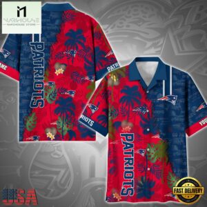 NFL New England Patriots Tropical Style Custom Hawaiian Shirt