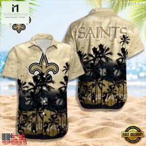 NFL New Orleans Saints Logo Team Vintage Hawaiian Shirt