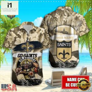 NFL New Orleans Saints Mascot Football Hawaiian Shirt