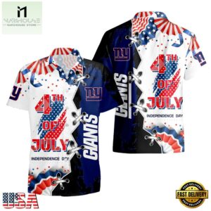 NFL New York Giants Happy Independence Day Hawaiian Shirt