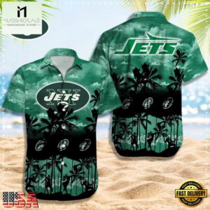 NFL New York Jets Logo Team Vintage Hawaiian Shirt