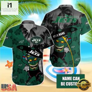 NFL New York Jets Retro Custom Name Hawaiian Shirts