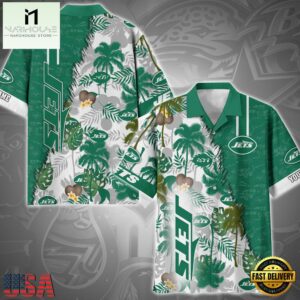 NFL New York Jets Tropical Style Custom Hawaiian Shirt