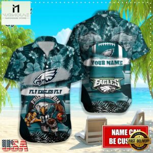 NFL Philadelphia Eagles Mascot Football Hawaiian Shirt
