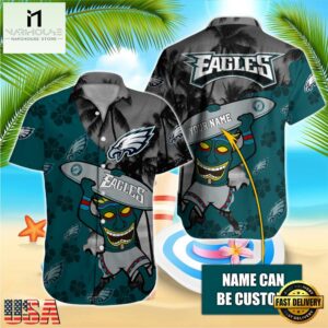NFL Philadelphia Eagles Retro Custom Name Hawaiian Shirts