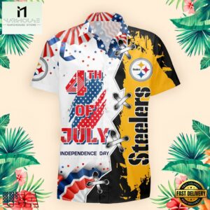 NFL Pittsburgh Steelers Happy Independence Day Hawaiian Shirt