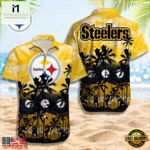 NFL Pittsburgh Steelers Logo Team Vintage Hawaiian Shirt